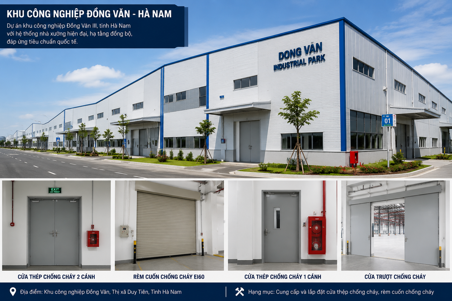 KCN Đồng Văn – Hà Nam (TM1, TM2, TM4, TM5)